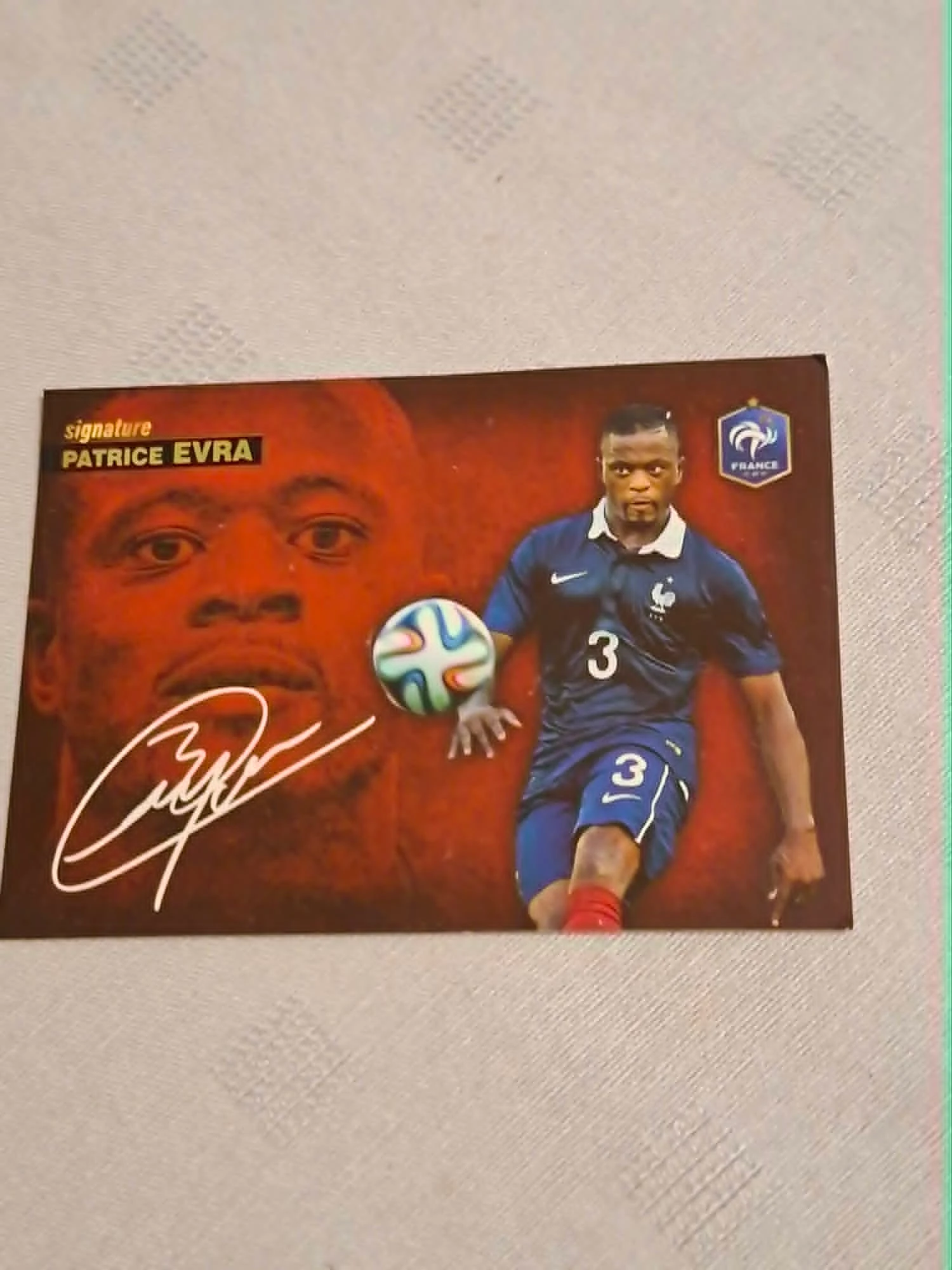 Panini / Voetbalkaart / Patrice Evra / Frankrijk / EK 2016